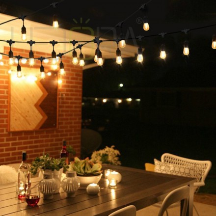 Indoor Outdoor Led Patio String Lights, Commercial Outdoor Patio String Lighting